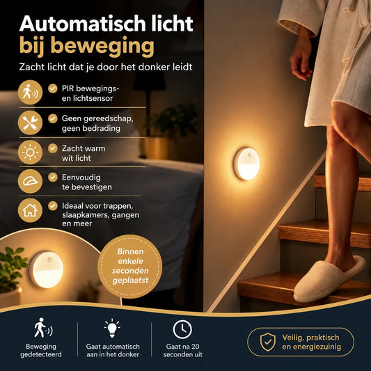 MotionGlow™ | Automatisch licht zonder bedrading